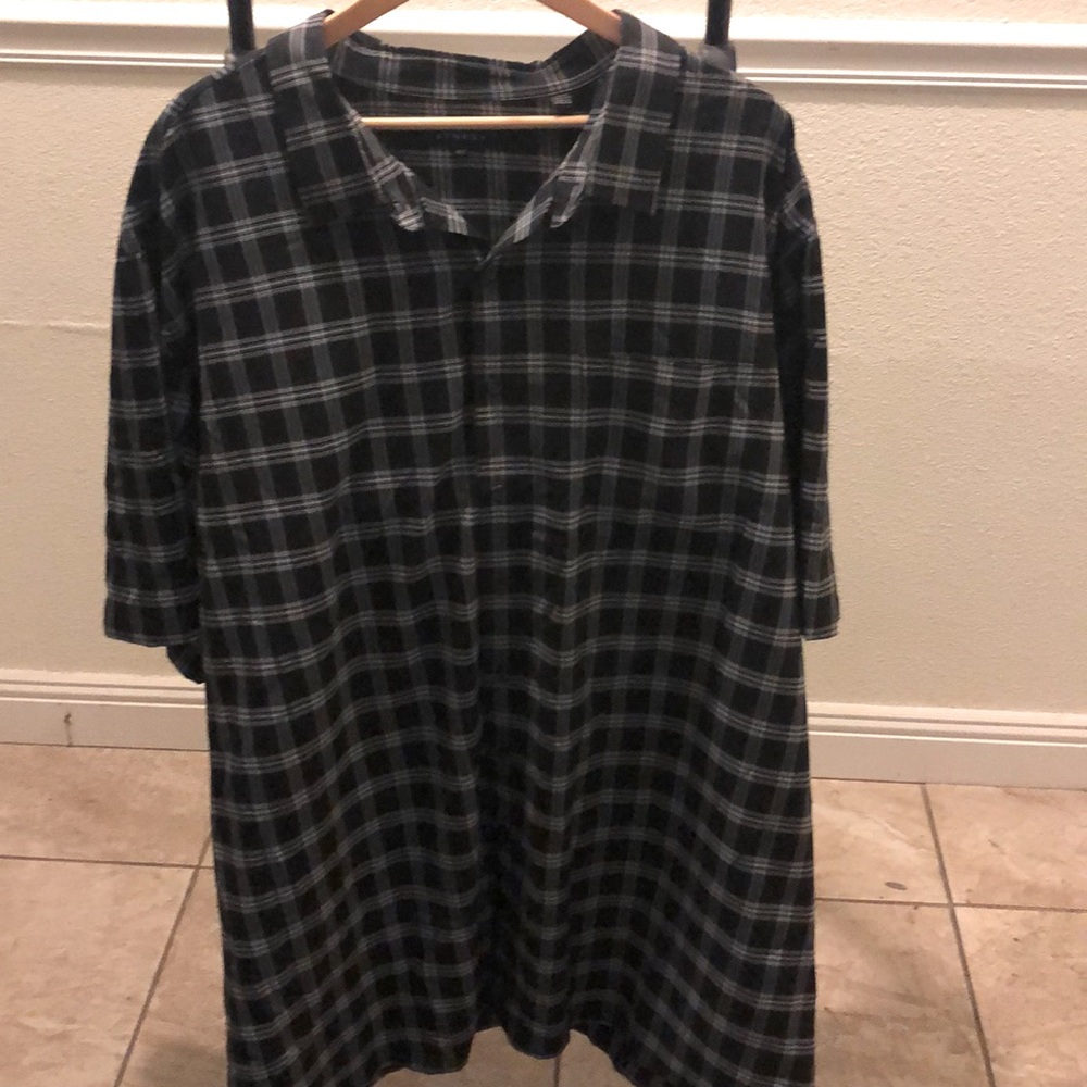 Black White Striped Short-Sleeve Casual Wear